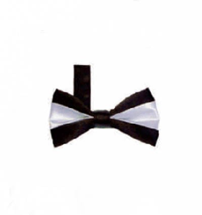 BT018 make fashion bow tie online order color contrast bow tie manufacturer back view